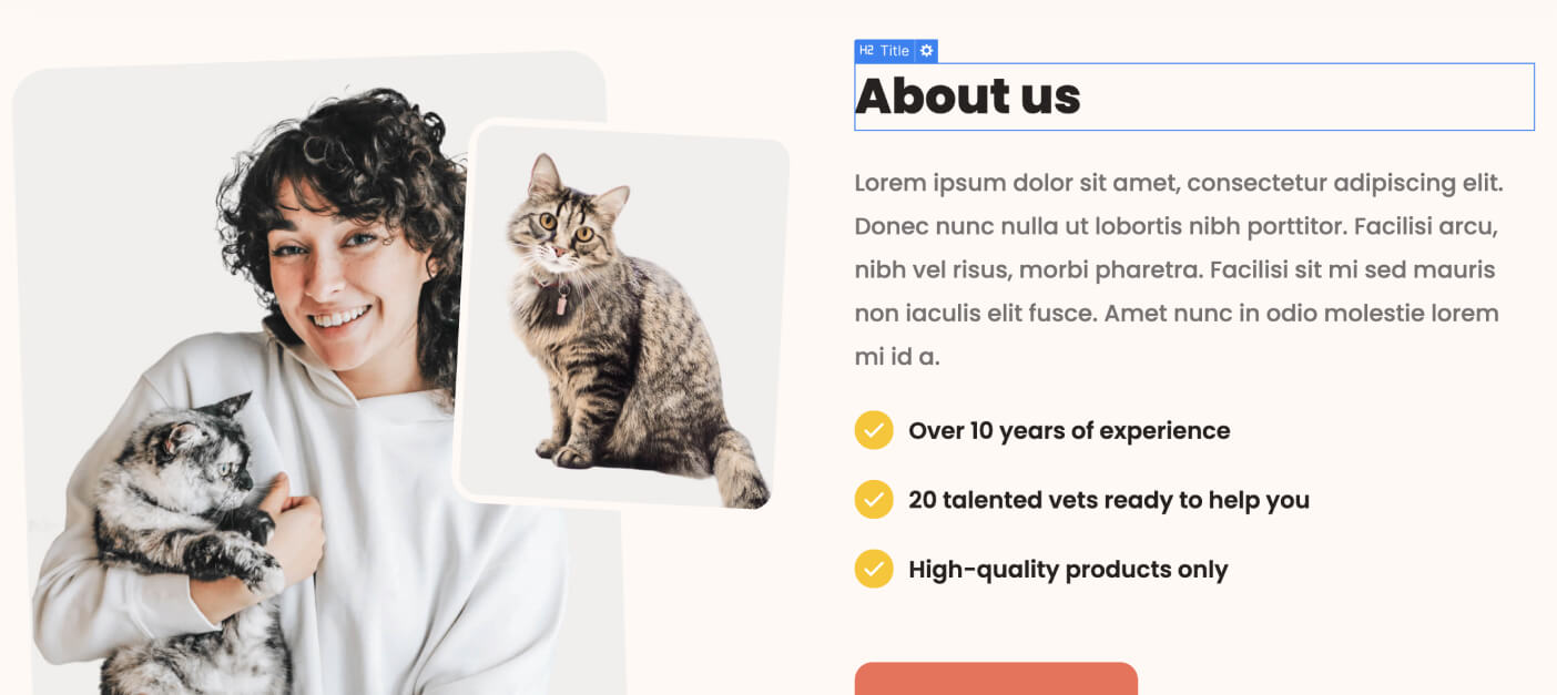 Static Content - Veterinary X Webflow Template